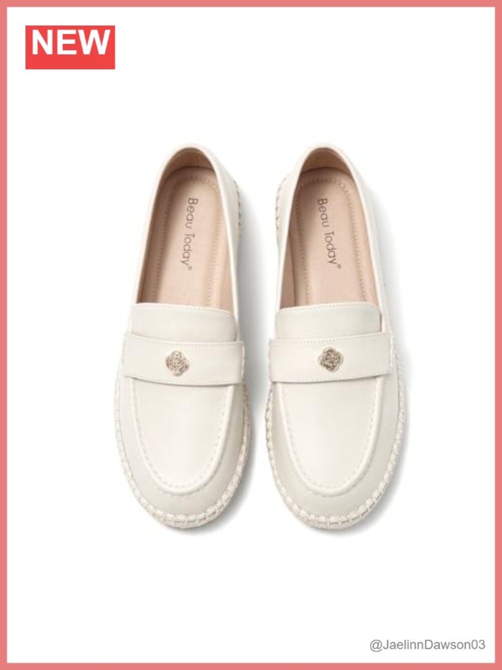 Women's Leather Penny Loafers Slip-On Flat Shoes Lug Sole